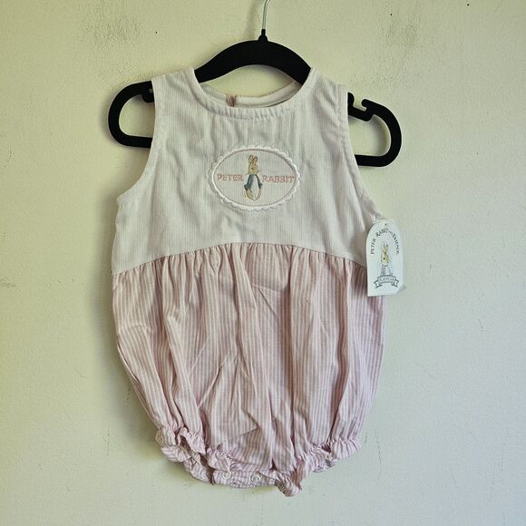 Vintage Peter Rabbit Baby Romper NWT Deadstock Size L (6–12 Months) Made in USA - Picture 2 of 9